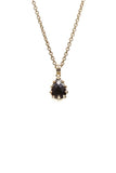 Stolen Girlfriends Club - Love Claw Drop Necklace Gold Plated Onyx