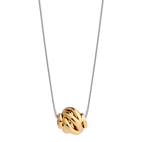 Najo - Nest Necklace Silver and Gold Plated