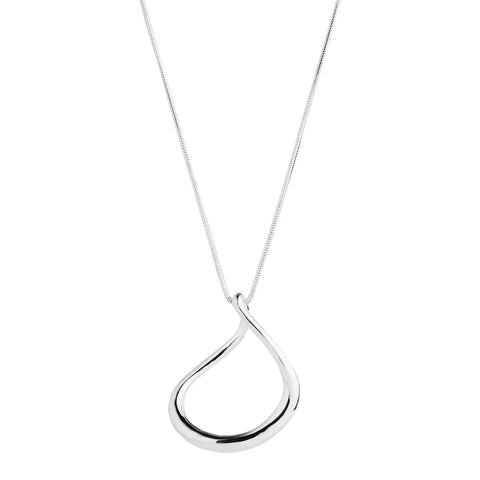 Najo - Wave Small Pendant Silver