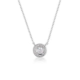 Georgini - Milestone Silver Cubic Zirconia Halo Pendant