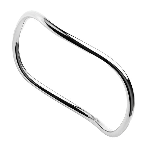 Najo - Island of Dreams Wave Bangle Silver 65mm