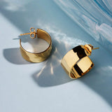 Najo - La Dolce Vita Hoop Earrings Gold Plated