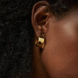 Najo - La Dolce Vita Hoop Earrings Gold Plated