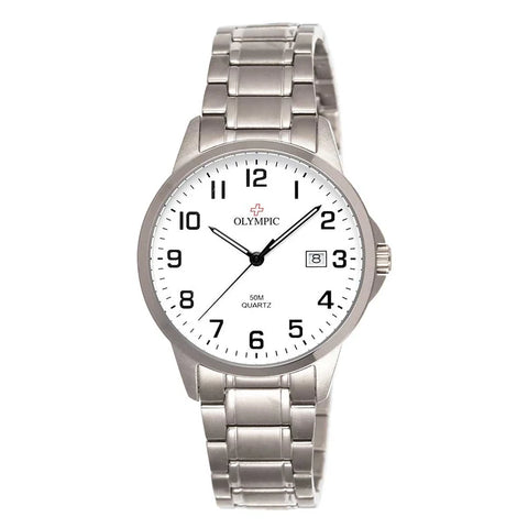 Olympic - Titanium 12 Figure White Dial Watch