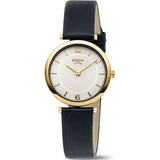 Boccia - titanium White Dial Gold Watch With Black Strap