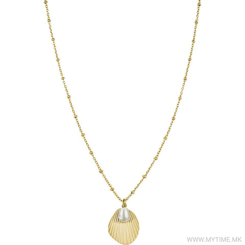 Rosefield - Shell & Pearl necklace Gold