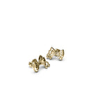 Stolen Girlfriends Club - Pierced Bow Earrings Gold Plated