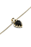 Stolen Girlfriends Club - Mini Love Claw Necklace Gold Plated Onyx