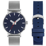 Ted Baker - Navy And Mesh Stainless Steel Watch Set