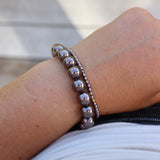 Fabuleux Vous - Perle Mocha Pearl Stretchy Bracelet