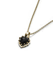 Stolen Girlfriends Club - Mini Love Claw Necklace Gold Plated Onyx