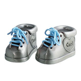 Baby Pewter First Tooth and Curl Keepsake Shoes