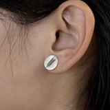 Nick Von K - Huia Feather Disc Studs