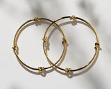 Najo - Nature's Knot Gold Bangle 64mm