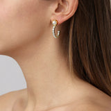 Dyrberg Kern - Esprit Gold Earrings Crystal & White Pearl