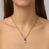 Dyrberg Kern - Colume Gold Necklace Rose & White Pearl