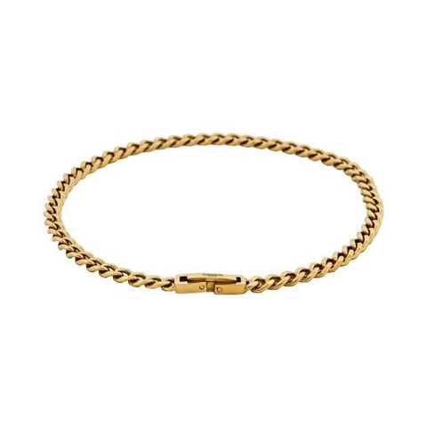 Cudworth - Classic Cuban Link Bracelet Ion Plated Gold
