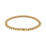Cudworth - Classic Cuban Link Bracelet Ion Plated Gold