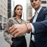 Cudworth - Ion Plated Rose Gold Stainless Steel Classic Curb-Link Chain Bracelet