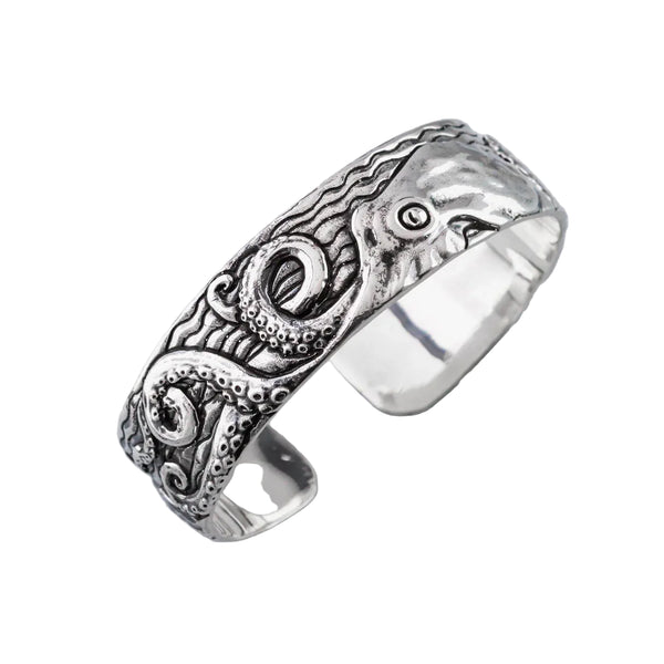 Nick Von K - Epic Kraken Cuff in Stainless Steel