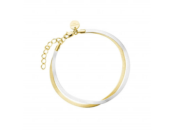 Rosefield Jewellery - The Duo Snake Two Tone Bracelet