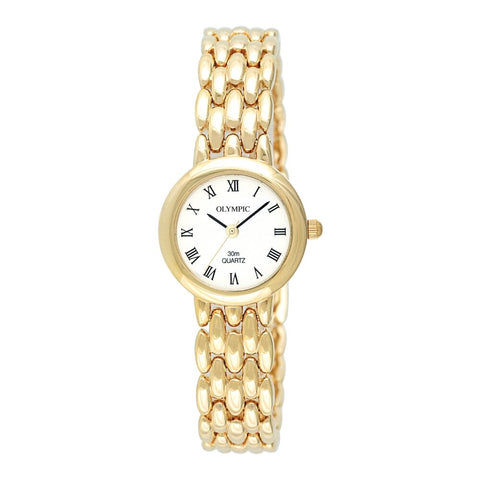 Olympic - Ladies Gold Classic Round Roman Numerals