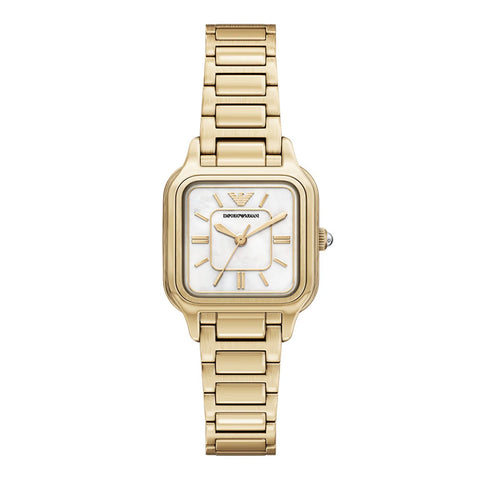 Emporio Armani - Square White Dial Watch