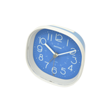Rhythm - Super Silent Alarm Clock Blue & White