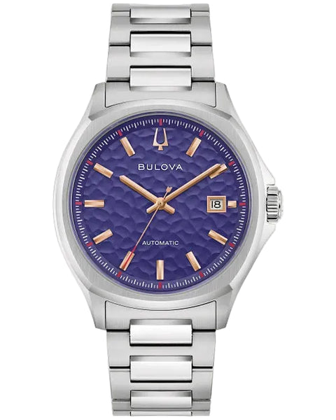 Bulova - Gents Automatic Blue Dial With Stainless Link Bracelet