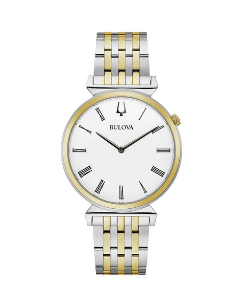 Bulova -  Regatta White Dial Stainless Steel Men's Watch