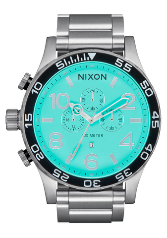 Nixon - 51-30 Chrono Silver/Turquoise
