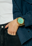 Nixon - 51-30 Chrono Gold & Turquoise