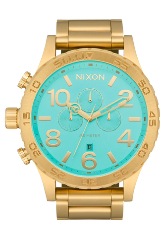 Nixon - 51-30 Chrono Gold & Turquoise