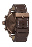 Nixon - 51-30 Chrono Leather Chocolate & Dark Roast Brown