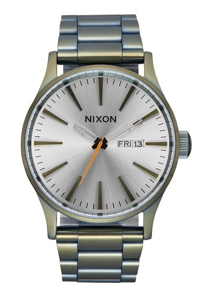 Nixon - Sentry Stainless Steel Watch Vintage White/Surplus