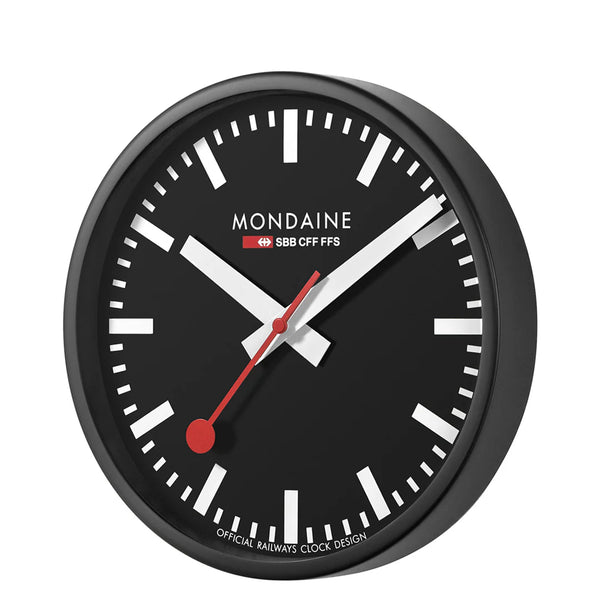 Mondaine - Wall Clock Black
