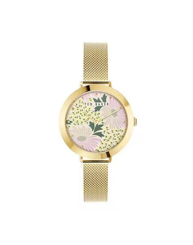 Ted Baker - Ammy Floral Gold Mesh Watch