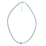 Fabuleux Vous - Silver Perle Aquamarine & Fresh Water Pearl Necklace