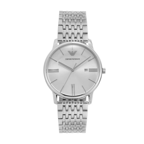 Emporio Armani - Three-Hand Date Stainless Steel Watch