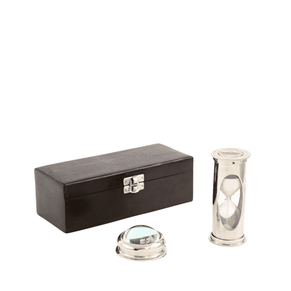 Le Monde - Gift Box Sandtimer & Compass