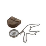 Le Monde - Decorative Compass In Leather Pouch