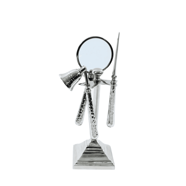 Le Monde - Allure Magnifying Glass, Letter Opener And Candle Snuffer On Stand