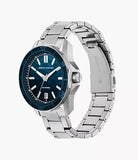 Armani Exchange - Three Hand Date Stainless Steel Watch