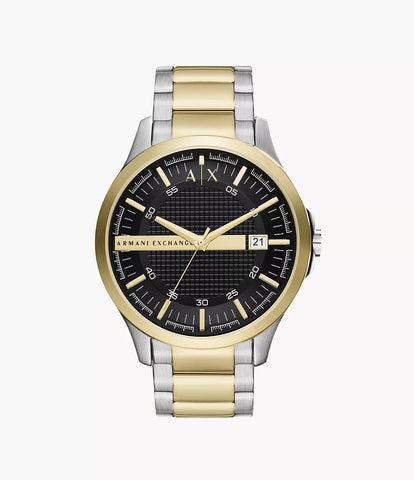 Armani Exchange - Three-Hand Date Two-Tone Stainless Steel Watch