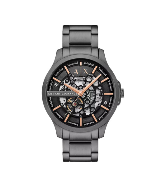 Armani Exchange - Automatic Gunmetal Stainless Steel Watch