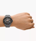 Armani Exchange - Automatic Gunmetal Stainless Steel Watch