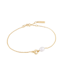 Ania Haie - Gold Pearl Link Chain Bracelet