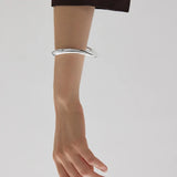 Najo - Gravity Bangle Silver 66mm