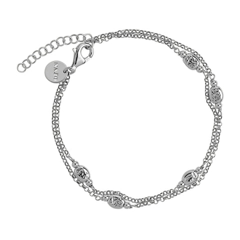 Najo - Volare Layered Bracelet Silver