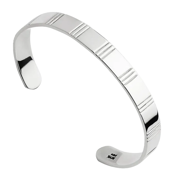 Najo - Men's Solid Silver Legacy Cuff Silver